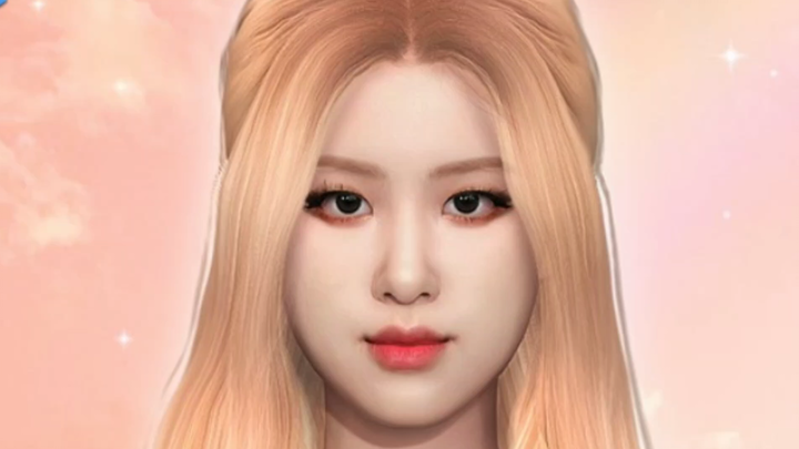 【The Sims】 Park Chaeyoung Rosé Véo khuôn mặt siêu thực tế The Sims 4 chia sẻ video xử lý ống sims 4 