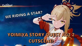 YOIMIYA METEOR SHOWER CUTSCENE! - Genshin Impact