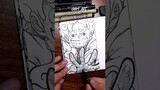 [ASMR] Drawing LUFFY Gear 5 🌩⚡️ - One Piece #satisfying #asmr #shorts