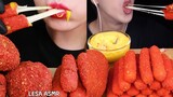 Mukbangers Vs Their Cheesy Flamin' Hot Cheetos covered foods🧀🔥