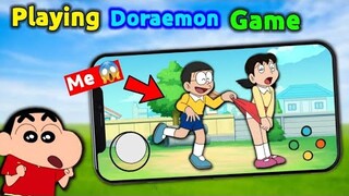 Shinchan Playing Doraemon Game 🤣 || 😱 Funny Game Doraemon 3