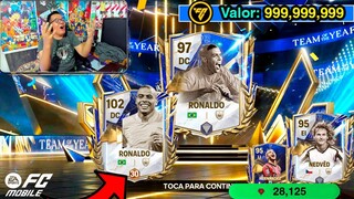 😱 ME SALE RONALDO NAZARIO ICONO TOTY en ESTE PACK OPENING del FC MOBILE *Sobre de 4,000 FC Points*