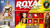 M19 And M20 Royal Pass Leaks | Beard Is Back in M19 Royal Pass | New Royal Pass