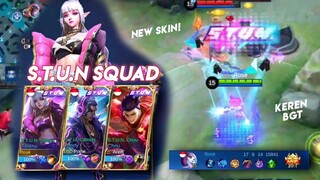 FULL S.T.U.N SQUAD! Review Skin Cantik Selena Stun Mobile Legends