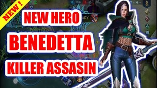 NEW ASSASIN HERO (BENEDETTA) | mobile legends 2020