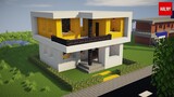 Minecraft yellow modern house