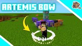 How to get Artemis Arrow of Orion Bow 🏹 in Minecraft Bedrock using Command Blocks