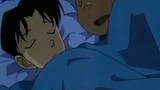 Conan and Ai sleep together, but Conan is too excited to sleep