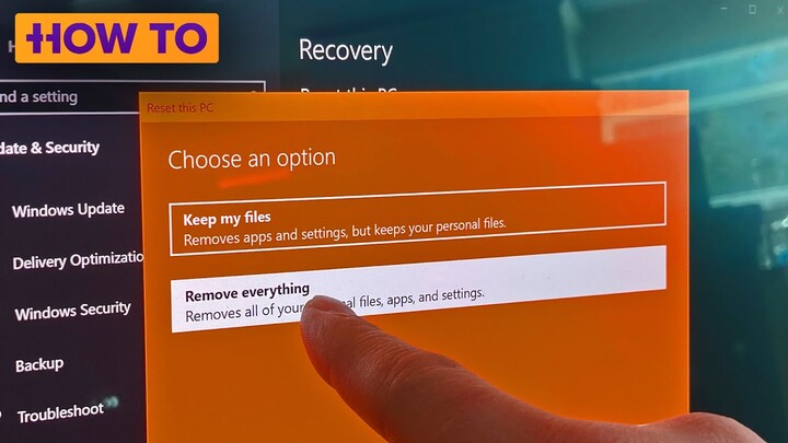 Reset your Windows 10 PC and make it like new again