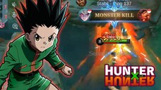 GAMEPLAY DYRROTH PAKE SKIN TERBARU GON FREECSS | MLBB COLLAB HUNTER X HUNTER