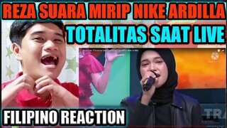 Reza Suara Live | Totalitas Saat Live Reza Suara Mirip Nike Ardilla | FILIPINO REACTION