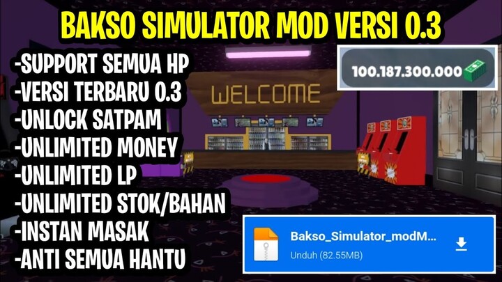 Bakso Simulator Mod Menu Apk Versi 0.3 Update Terbaru Unlock Satpam