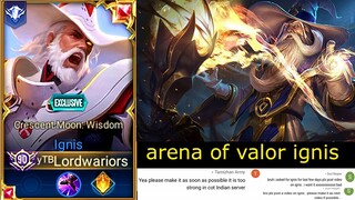 arena of valor ignis full guide ignis aov