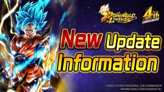 DRAGON BALL LEGENDS New Update Information