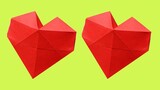 Cách xếp trái tim 3D dễ nhất / Gấp Trái Tim Valentine's / Heart Origami Easy