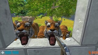 How Long Can I Survive in Zoo with Psycho Animals. Animal Revolt Battle Simulator