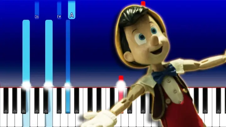 Pinocchio 2022 - I Will Always Dance (Piano Tutorial)