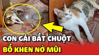 Con gái RUỘT được bố khen NỞ MŨI vì bắt được chuột 😂 | Yêu Lu