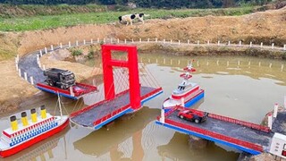 Saya bekerja tanpa lelah dan menghabiskan 15 hari untuk membangun "jembatan lintas laut setinggi 10 