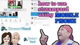 How to use streamyard using mobile phone