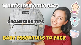 HOW I PACK MY BABY'S BAG | BABY ITEMS YOU NEED TO PACK + ORGANIZING TIPS | First Time Mom