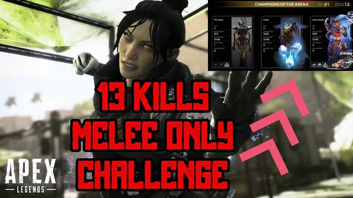 WINNING A GAME MELEE ONLY CHALLENGE (Apex Legends)