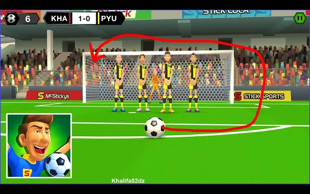 Stick Soccer 2 - เกมส์เพลย์ Walkthrough ตอนที่ 5 (Android)