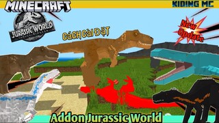 Cách Cài Addon Công Viên Khủng Long Siêu Phẩm Cực Chất Cho Mcpe 1.14,1.16 (Có Link) | KIDING MC