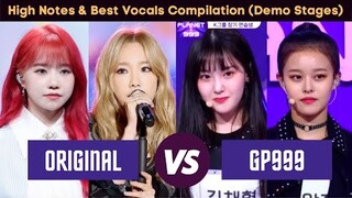 [Demo Stage High Notes] GIRLS PLANET 999 vs ORIGINAL (IZ*ONE, ITZY, TWICE, & more) | + best vocals