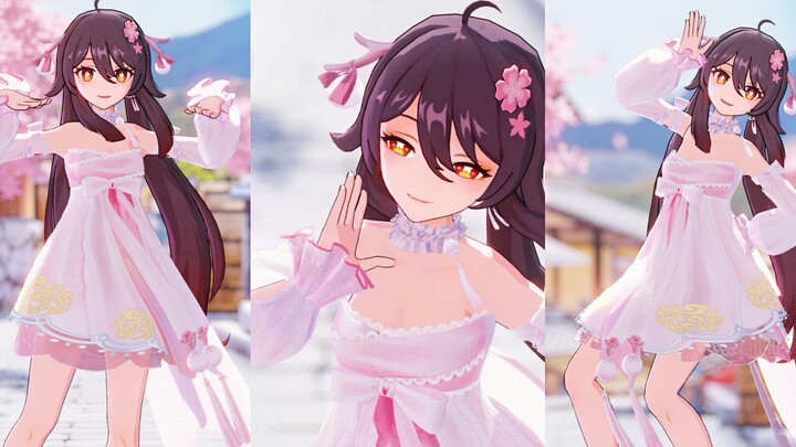 [4K/ Genshin Impact /MMD] Jumping and dancing with the pink and tender 🍑 Hall Master? 🤤🤤🤤--peach blossom smile