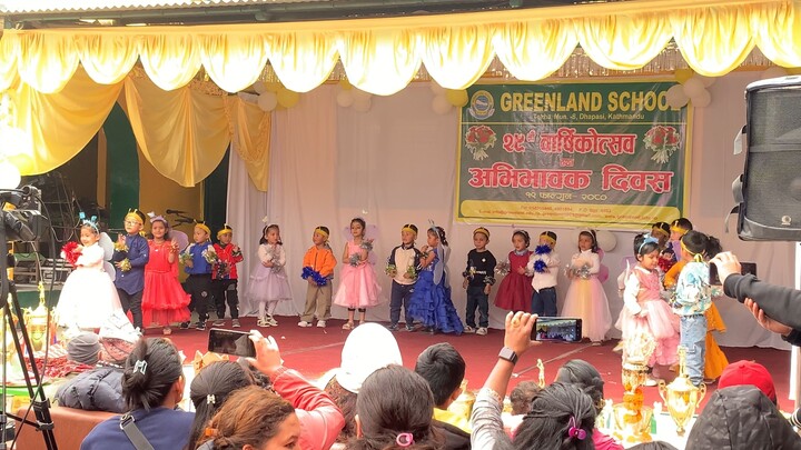 Greenland High School | Parents Day 2080 BS | Class LKG “B” Dance