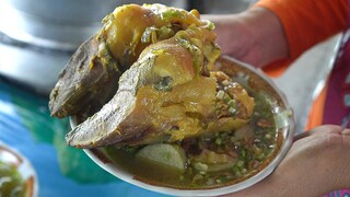 KETEMU LONTONG KIKIL TUNGKAK SAPI DI PINGGIR TAMBAK || ADEM SEMRIWING WARUNG BU ILA NJAMBU