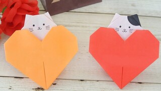 [Origami] Simple Kitten For Mother's Day!