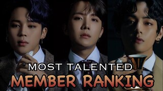 BTS Most Talented Member Ranking