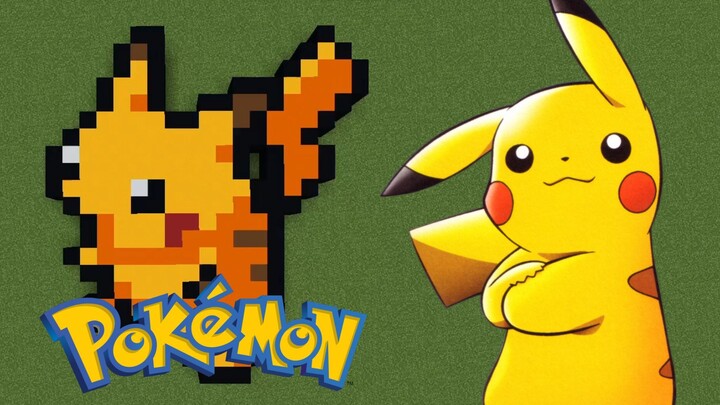 Build Pikachu in Minecraft!