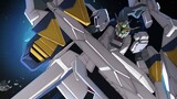 Máy thử nghiệm đầu tiên của Niu Gundam, RX-9 NT Gundam, kẻ theo đuổi đang chạy vòng quanh trong vũ t