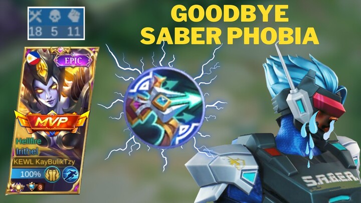 SABER PHOBIA NO MORE IN 2023🔥🔥 !! HOW TO COUNTER SABER USING IRITHEL I HOW TO BAIT SABER ULTIMATE