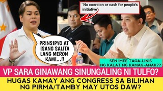 VP SARA GINAWANG SINUNGALING ni TAMBY at ERWIN TULFO? HUGAS KAMAY na SEN. IMEE at VPISD NAGKASAGUTAN