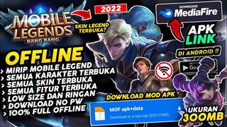 GAME MIRIP MOBILE LEGEND OFFLINE DI ANDROID! MOBA OFFLINE TERBARU 2022 UKURAN KECIL! UNLOCK ALL SKIN