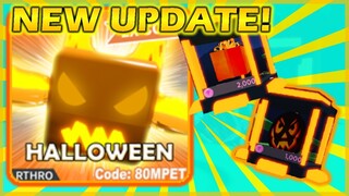 🎃HALLOWEEN UPDATE 🎃  HALLOWEEN EGG + AURAS + CODE Roblox Pet Ranch Simulator