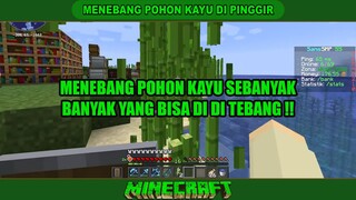 MENEBANG POHON KAYU DI PINGGIR SUNGAI ❓❓❗❗