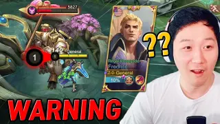 Moonton? Lv.1 Fredrinn can do solo lord... wow... | Mobile Legends Fredrinn gameplay