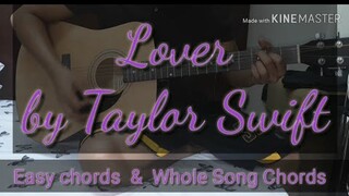 Taylor Swift - Lover Guitar Chords /EasyChords /GuitarTutorial /StrummingPattern