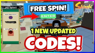 *NEW* UPDATED CODES in SHINOBI LIFE 2! Free Spins Code [ ROBLOX]