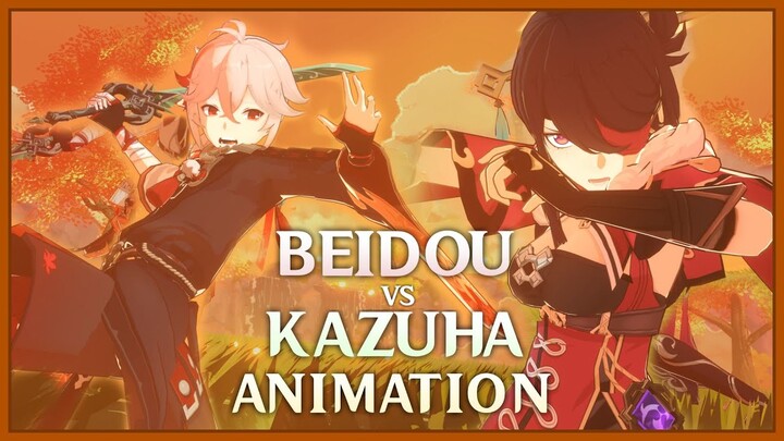Beidou vs Kazuha - GENSHIN IMPACT FAN ANIMATION