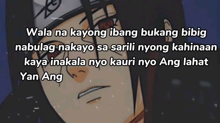 itachi once said