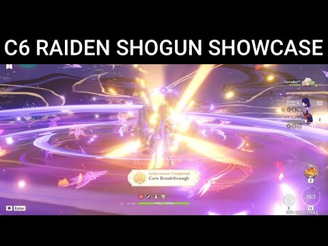 Raiden Shogun C6 Triple Crowned SS showcase with Gyradoz™