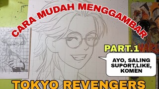 cara yg sangat mudah menggambar manga/anime TOKYO REVENGERS