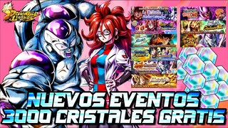 NUEVOS EVENTOS ANDROIDE 21 NUEVA Y 3000 CRISTALES GRATIS!! EN DRAGON BALL LEGENDS