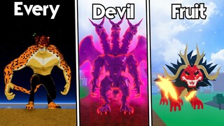 Every Devil Fruit Showcase In Blox Fruits ( Update 17.3 )